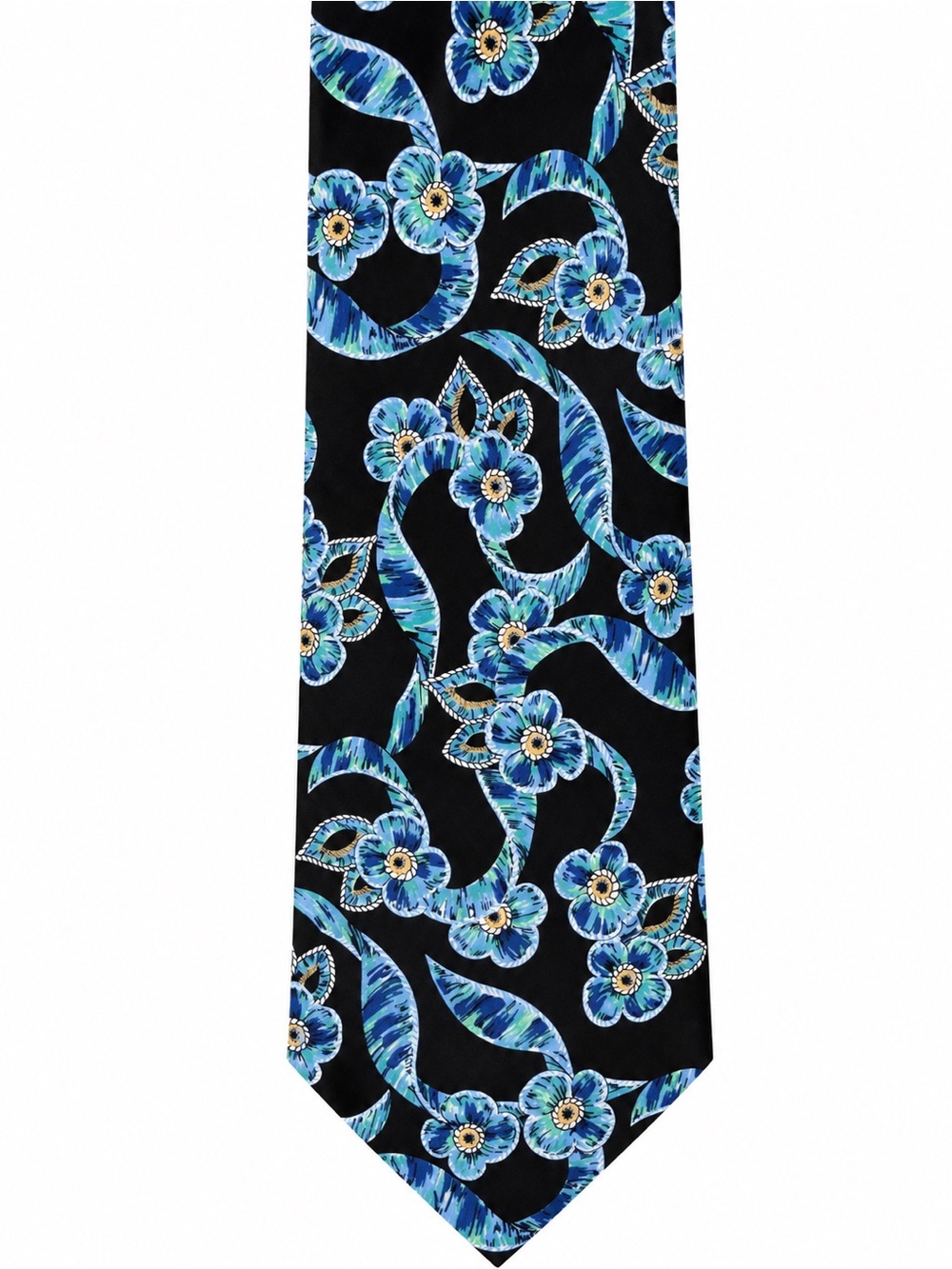 Alfred Sung Collection 100% Silk Floral Necktie – Made in Canada 58”